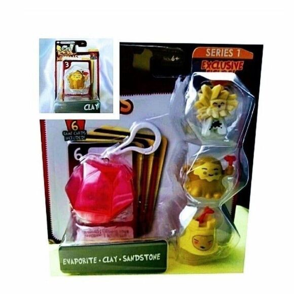 ♥ 4/$25 Sale Basher Science Rocks And Minerals Figures and Cards Series 1 NWT - Picture 1 of 7